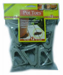 BOSMERE/PLANT STAND Decksaver Garden Pot Toes, Light Gray, 3 In., 12-Pk. LAWN & GARDEN BOSMERE/PLANT STAND