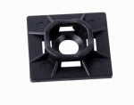 ECM INDUSTRIES LLC Cable Tie Mounting Base, Black, 1 x 1 In., 100-Pk. ELECTRICAL ECM INDUSTRIES LLC