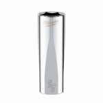 MILWAUKEE Milwaukee 45-34-6250 Socket, 5/8 in Socket, Deep Socket, 3.543 in OAL, 3/8 in Drive, 6-Point, Chrome Vanadium Steel TOOLS MILWAUKEE