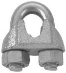 APEX TOOLS GROUP LLC Wire Rope Clip, Galvanized Finish, 1/16 - 1/8-In.
