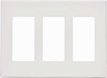 LEVITON MFG CO 3G WHT SNPON WALLPLATE ELECTRICAL LEVITON MFG CO