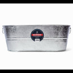 BEHRENS INC Oval Tub, Weather & Rust Resistant Steel, 10.5-Gals.