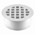 OATEY COMPANY PVC Pipe Drain, Snap In, 2 In.