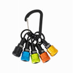RAILER TOOLS Railer Bit Holder Keychain with (5) Multi-Color Hex Shank Bit Holders TOOLS RAILER TOOLS