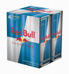 RED BULL Energy Drink, Sugar Free, 8.4 oz., 4-Pk. HOUSEWARES RED BULL