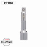 MILWAUKEE ELECTRIC TOOL CORP 3 In. Socket Extension, 3/8 In. Drive TOOLS MILWAUKEE ELECTRIC TOOL CORP