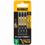 DEWALT DEWALT FlexTorq DWAF2TX20IR3 Impact Screwdriver Bit, T20 Drive, Torx Drive, 1/4 in Shank, Hex Shank, 2-1/4 in L, Steel TOOLS DEWALT