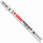 FREUD T-Shank Jigsaw Blade, High Speed Steel, For Medium Metal, 17/24 Tooth, 3-5/8-In., 5-Pk.
