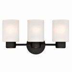 WESTINGHOUSE LIGHTING CORP Sylvestre 3 Light Indoor Wall Fixture, Clear Glass Shades, Oil Rubbed Bronze Finish ELECTRICAL WESTINGHOUSE LIGHTING CORP