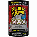 SWIFT RESPONSE LLC Flex Tape Max, Black, 8 In. x 25 Ft.