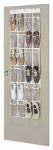 WHITMOR 24-Pocket Over-The-Door Shoe Organizer, Clear Vinyl HOUSEWARES WHITMOR