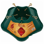 WOODLINK Christmas Tree Stand, Green Plastic, 6 Ft. Tree