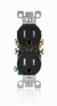 LEVITON MFG CO 15A BLK TAMP RES OUTLET