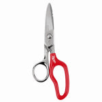MILWAUKEE ELECTRICAL TO Milwaukee 48-22-4049 Electrician Scissors, 6-1/2 in OAL, 2 in L Cut, Stainless Steel Blade, Extended Handle ELECTRICAL MILWAUKEE ELECTRICAL TO