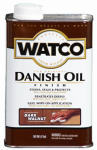 WATCO Watco 65851 Danish Oil, Dark Walnut, Liquid, 1 pt, Can PAINT WATCO