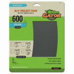 GATOR Gator 4471 Sanding Sheet, 9 in L, 11 in W, 600 Grit, Ultra Fine, Silicone Carbide Abrasive PAINT GATOR