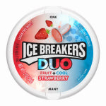 MIDWEST DISTRIBUTION Ice Breakers Duo Mints, Strawberry, 1.3 oz. Tin