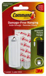 COMMAND Command 17040 Picture Hanger, 5 lb, Plastic, White, Adhesive Strip, 3 in L x 1 in W x 1/16 in H, 1/PK HARDWARE & FARM SUPPLIES COMMAND