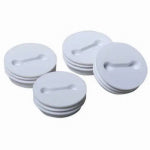 HUBBELL Hubbell 5269-6 Closure Plug, 13/16 in Dia, 5/16 in L, 13/16 in W, Metal, White ELECTRICAL HUBBELL