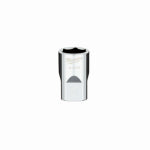 MILWAUKEE ELECTRIC TOOL CORP SAE 6-Point Shallow Socket, Four Flat Sides, 11/16 In., 1/2 In. Drive TOOLS MILWAUKEE ELECTRIC TOOL CORP