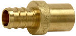 SHARKBITE/CASH ACME Barbed PEX Pipe Sweat Adapter, Brass, 1/2 In. Barb Insert x 1/2 In. MPT PLUMBING, HEATING & VENTILATION SHARKBITE/CASH ACME