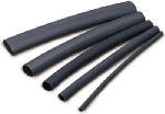 GB Gardner Bender HST-187 Heat Shrink Tubing, 3/16 to 3/32 in Dia, 4 in L, Polyolefin, Black ELECTRICAL GB