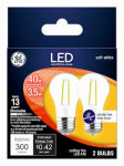GE GE 23240 LED Bulb, General Purpose, A15 Lamp, 40 W Equivalent, E26 Lamp Base, Dimmable, Soft White Light ELECTRICAL GE