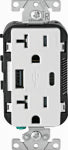 LEVITON MFG CO WHT 20ATMPA/CUSB OUTLET ELECTRICAL LEVITON MFG CO