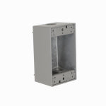 RACO INCORPORATED 1-Gang Weatherproof Box, (4) 1/2 in. Threaded Outlets, Gray ELECTRICAL RACO INCORPORATED