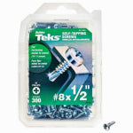 ITW BRANDS Self-Tapping Drill Point Screw, Phillips, Hex Washer Head, 1/2 In. x #8, 300-Pk.