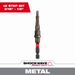 MILWAUKEE ELECTRIC TOOL CORP Shockwave #2 Impact Step Drill Bit, 3/16 - 1/2 In. TOOLS MILWAUKEE ELECTRIC TOOL CORP