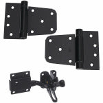ASSA ABLOY AMERICAS RESIDENTIALI NC Self-Closing Gate Kit, Black, Surface Applications