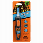 GORILLA Gorilla 104408 Super Glue, Liquid, Irritating, Sharp, Straw/White, 5.5 g Pen PAINT GORILLA