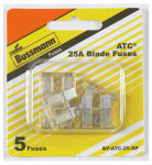 BUSSMANN Bussmann BP/ATC-25-RP Automotive Fuse, Blade Fuse, 32 VDC, 25 A, 1 kA Interrupt AUTOMOTIVE BUSSMANN