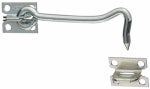 ASSA ABLOY AMERICAS RESIDENTIALI NC Gate Hook With Plate Staples, Zinc/Steel, 5 In.