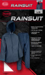 SAFETY WORKS INC 2-PC Rainsuit, Jacket, Pants, Blue EVA, L