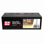 PRIMESOURCE BUILDING PROD. Collated Brad Nails, Electrogalvanized Steel, 1-1/2 In. x 18 Gauge, 5000-Pk. HARDWARE & FARM SUPPLIES PRIMESOURCE BUILDING PROD.