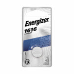 ENERGIZER BATTERY Energizer ECR1616BP Coin Cell Battery, 3 V Battery, 60 mAh, CR1616 Battery, Lithium, Manganese Dioxide ELECTRICAL ENERGIZER BATTERY