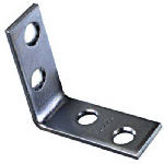 ASSA ABLOY AMERICAS RESIDENTIALI NC 4-Pk., 1-1/2 x 5/8 In. Zinc Corner Iron HARDWARE & FARM SUPPLIES ASSA ABLOY AMERICAS RESIDENTIALI NC