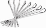 WOLF STEEL ACQUISITION, LLC Eight Stainless Steel Multifunctional Skewers