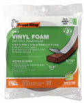 FROST KING Frost King V449BH Weatherseal Tape, 3/4 in W, 17 ft L, 3/16 in Thick, Vinyl Foam, Brown HARDWARE & FARM SUPPLIES FROST KING