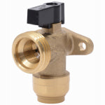SHARKBITE/CASH ACME Push-To-Connect Washing Machine Angle Valve, Brass, 1/2 x 3/4 In. PLUMBING, HEATING & VENTILATION SHARKBITE/CASH ACME