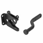 ASSA ABLOY AMERICAS RESIDENTIALI NC Gate Latch, Matte Black, Stainless Steel