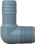 BOSHART INDUSTRIES Boshart UPPME-10 Combination Elbow, 1 in, MPT, 1 in, Insert, Polypropylene PLUMBING, HEATING & VENTILATION BOSHART INDUSTRIES