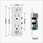 LEVITON MFG CO 10PK 15A WHT TMP OUTLET