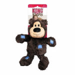 AMERICAN DISTRIBUTION & MFG Wild Knot Bear Squeaky Dog Toy, Knotted Rope Skeleton