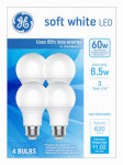 GE GE 93131063 LED Light Bulb, General-Purpose, A19 Lamp, 60 W Equivalent, E26 Medium Lamp Base, Non-Dimmable ELECTRICAL GE