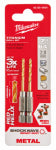 MILWAUKEE Milwaukee SHOCKWAVE 48-89-4604 Impact Drill Bit, 7/64 in Dia, 2.52 in OAL, Twist Flute, 1/4 in Dia Shank, Hex Shank TOOLS MILWAUKEE