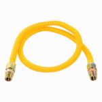 SHARKBITE/CASH ACME Eastman 5/8 In. OD x 60 In. Coated Stainless Steel Gas Connector, 1/2 In. MIP (Tapped 3/8 In. FIP) x 1/2 In. MIP (Tapped 3/8 In. FIP) PLUMBING, HEATING & VENTILATION SHARKBITE/CASH ACME