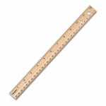 STAPLES INC 12 In. Wood Ruler